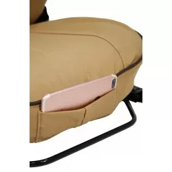 defender front outer canvas seat cover (pair) pre 2007 sand