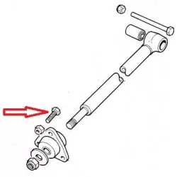 Screw Mounting rubber link to frame