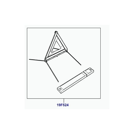 Triangle De Signalisation Evoque Et Range L405, Sport - Genuine