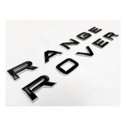 BLACK AND CHROME SELF-ADHESIVE LETTERS RANGE ROVER
