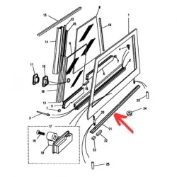 Seal Door Top to Bottom and Rear Side Door 110 1983-84 and All Military 90/110
