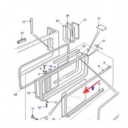 DEFENDER sliding glass clear - GENUINE