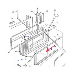 Vitre latérale arrière coulissante - DEFENDER à partir de 2001 - genuine