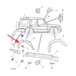 Rear Wheel Arch RH Full Rear Quarter Panel DISCOVERY 2 - GENUINE