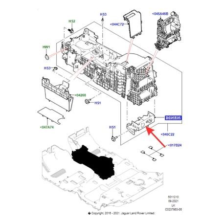 Console Base Lower Bracket - Genuine