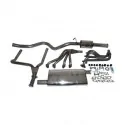 stainless steel sports exhaust system with tubular manifold
