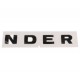 NDER of DEFENDER bonnet decal - GENUINE