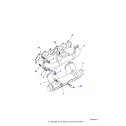 Land Rover Joint Collecteur Admission /Échappement Defender 90, 110, 130, Discovery 1, Range Classic - GENUINE