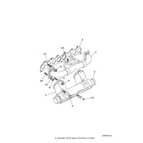 Gasket-engine inlet/exhaust manifold for Discovery 1, Range Rover Classic, Defender - GENUINE