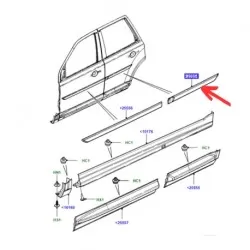 Moulure Extérieure - Porte AVANT GAUCHE - freelander 2 - genuine