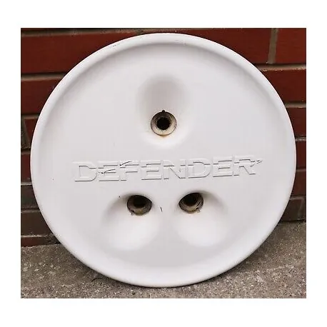 LR Defender spare wheel cover white -second hand