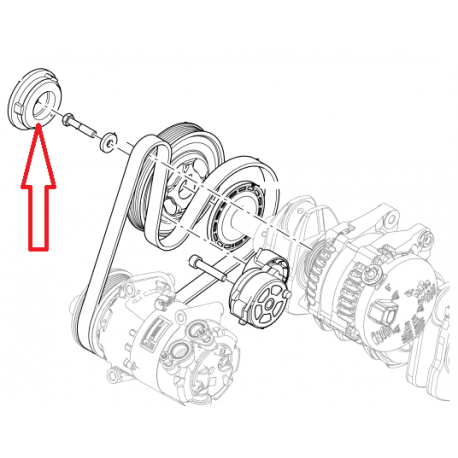 Amortisseur de vibration moteur 2.2L CR DI 16V Diesel (200AQ)