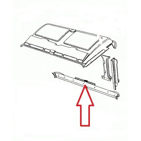 Lower rear trim panel crew cab or pick-up Defender