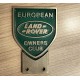 Cast Aluminium Land Rover European shield badge