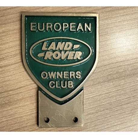 Cast Aluminium Land Rover European shield badge