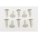 agrafe/clip de garniture ciel de toit - blanc - Defender - oem