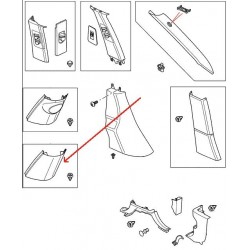 TRIM PANEL WITHOUT APERTURE FOR SPEAKER Range Rover L322 -Genuine