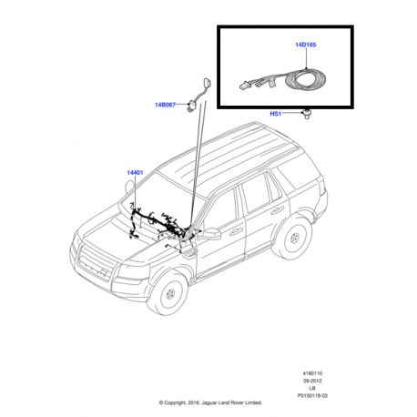 Wiring - Main part for Freelander 2 2006 - 2014.