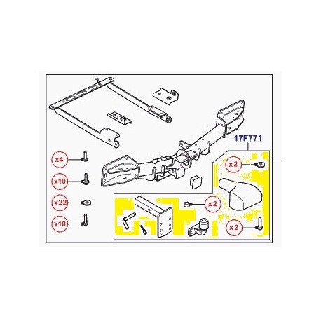 Towing Hook And Storage Bag Range L405 - GENUINE