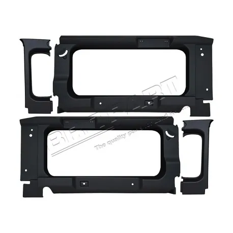 Defender 90 Rear Black Window Surround with Window Cut Out