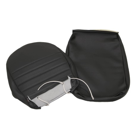 CENTRE SEAT COVER KIT - BLACK LEATHER - EXMOORTrim