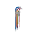 KING TONY-20109MW 9 PC. Color Coded Extra Long Arm Ball Hex Key Set