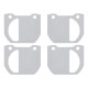 Kit de 4 cales anti-bruit autocollantes pour plaquettes de frein