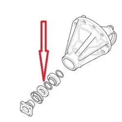 Spacer Rover differential -LR genuine