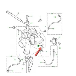 Goujon de descente d'echappement TD5