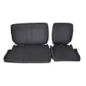 Kit réfection housses BLACK vynil pour banquette 60/40 DEFENDER 110/130 TDi/TD5 jusqu'en 2006