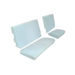 Kit réfection housses BLACK vynil pour banquette 60/40 DEFENDER 110/130 TDi/TD5 jusqu'en 2006