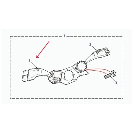 COMMODO DE FEUX ET DE CLIGNOTANTS DE RANGE ROVER P38 N1 NEUF Land Rover Genuine - 1