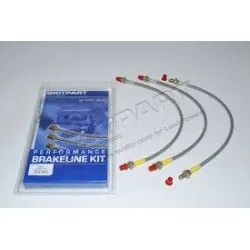STAINLESS BRAKE HOSE KIT +40 - SWB - S3 80-84 - METRIC