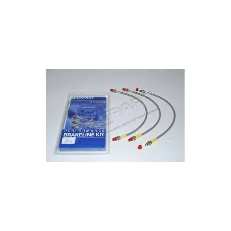 STAINLESS BRAKE HOSE KIT +40 - SWB - S3 80-84 - METRIC