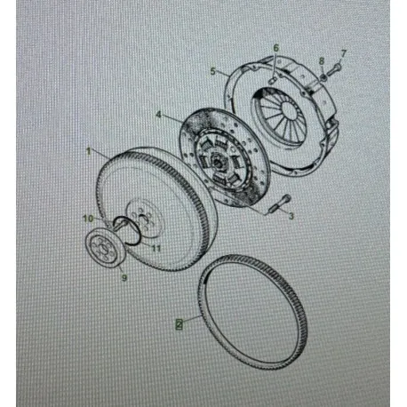 Couronne dentée de volant moteur VM Range rover 2,4/2,5L TD -NOS