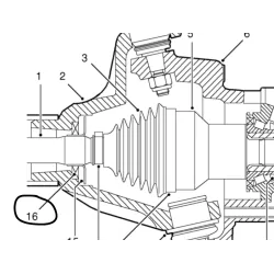 SEAL AXLE SHAFT FOR P38/DISCOVERY 2