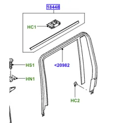 Range rover L322 LH rear finisher