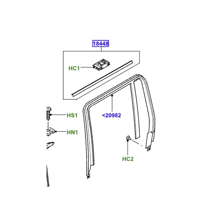 Range rover L322 LH rear finisher