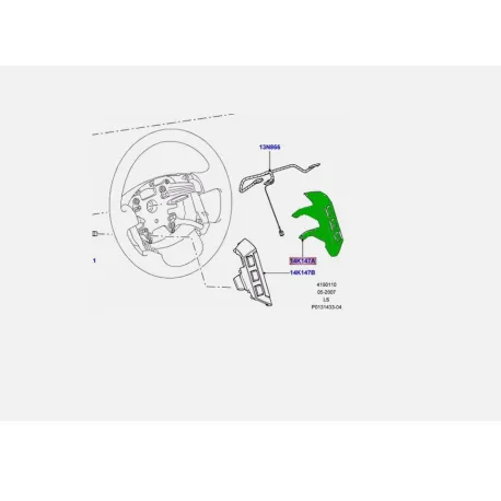 Switch assy-steering wheel discovery 3, range sport