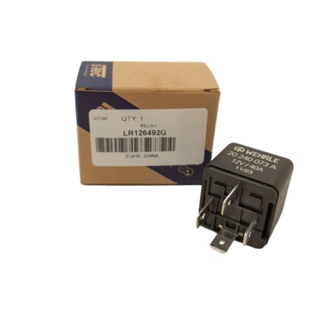 Relais 40 amp noir bande blanche ecm