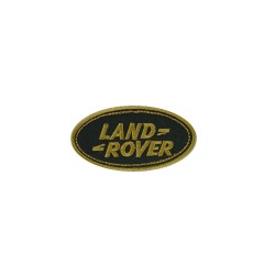 Ecusson oval LAND ROVER - or et vert