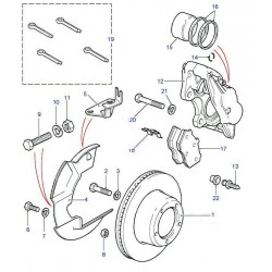 Pate de maintient-en Land Rover Genuine - 1