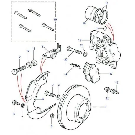 Bracket LH -LR genuine