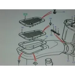 Grille air intake RH -LR genuine