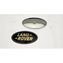 LOGO LAND ROVER NOIR ET DORE + SUPPORT