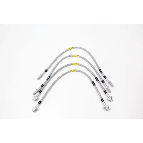 stainless steel braided brake hose kit suitable for discovery 1 300Tdi ABS with +2'' suspension lift