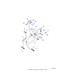 Protection thermique descente echappement Defender 200tdi