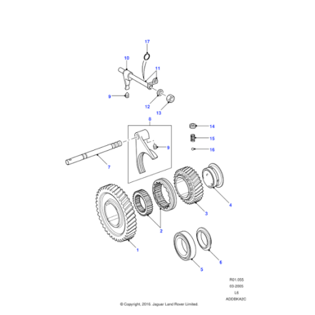 Roulement a rouleaux coniques de boite de Transfert LT230 - Defender /Discovery /Range rover