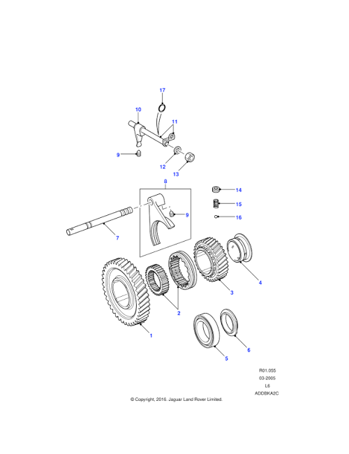 Tapper roller bearing LT230 -Defender /Discovery /Range rover -LR genuine
