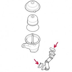 Gasket - Drain Pipe - Oil Cooler Centrifuge - defender - Discovery 2 - Td5 - ECO